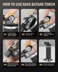 Dual Flame Butane Torch Lighter for Cooking