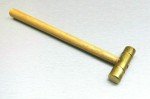 2" Brass Mallet for Jewelry and Metalsmithing
