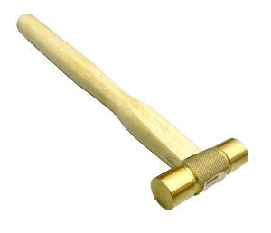 Flat Face Brass Hammer for Metalsmithing & Crafts