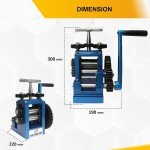 7-Roller Manual Jewelry Rolling Mill - 3