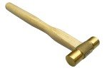 Flat Face Brass Hammer for Metalsmithing & Crafts