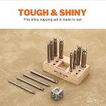 Steel 1" Square Dapping Block & Punch Set