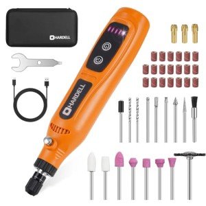 HARDELL Mini Cordless Rotary Tool with Accessories