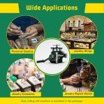 Green Manual Jewelry Rolling Mill Machine - 85mm