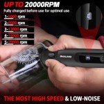 Cordless Rotary Tool Kit with LED Light & Accessories