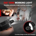 Cordless Rotary Tool Kit with LED Light & Accessories