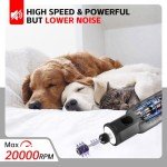 Cordless Rotary Tool Kit with LED Light & Accessories