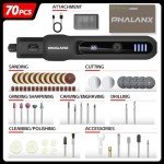 Cordless Rotary Tool Kit with LED Light & Accessories