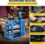 VEVOR 3" Jewelry Rolling Mill Machine - Blue