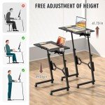 Mobile Adjustable Height Rolling Desk for Creatives