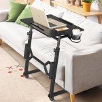 Mobile Adjustable Height Rolling Desk for Creatives