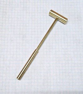 Brass Planishing Hammer for Jewelers - 3oz