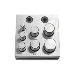 Round Disc Cutter Set - 7 Punches, 1/4" to 5/8
