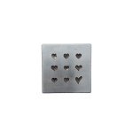 Heart-Shaped Impression Shot Plate for Jewelry Making