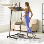 Portable Adjustable Height Rolling Desk for Metalworking