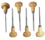 6-Piece Graver Tool Set with Wooden Handles