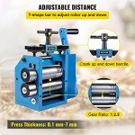 VEVOR 3" Jewelry Rolling Mill with Gear Ratio