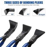 3-Piece Sheet Metal Hand Seamer Tool Set