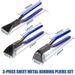 3-Piece Sheet Metal Hand Seamer Tool Set