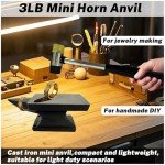 Mini Horn Anvil Set with Rubber Hammer