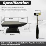 Mini Horn Anvil Set with Rubber Hammer