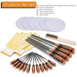 25-Piece Premium Metal Files Set with Case