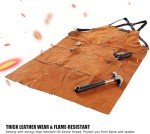 Leather Welding Apron with Tool Pockets - Adjustable