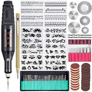 108-Piece Electric Engraving Tool Kit for Metalsmithing