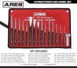 16-Piece Punch and Chisel Set for Metalsmithing