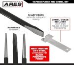 16-Piece Punch and Chisel Set for Metalsmithing