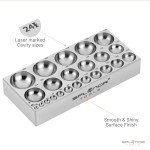 24 Cavity Steel Dapping Block for Jewelry Making