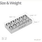 24 Cavity Steel Dapping Block for Jewelry Making