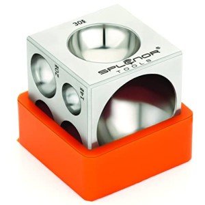 2" Square Steel Dapping Block for Jewelry Making