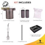 USA PRO Mini Propane Jewelry Kiln with Crucible