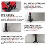 3-Piece Bending Plier Set for Sheet Metal