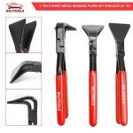 3-Piece Bending Plier Set for Sheet Metal
