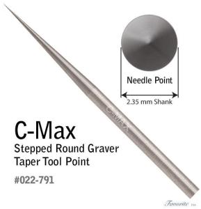 GRS C-MAX Carbide Round Graver Taper Tool