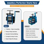 3-Inch Rolling Mill with 7 Rollers for Jewelry