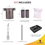 Mini 5 Ounce Propane Jewelry Kiln with Tongs