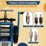 76mm Jewelry Rolling Mill with 7 Rollers