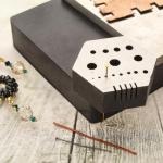 Beadsmith 2” Hex Anvil with Holes and Slots
