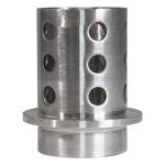 2.5" x 4" Perforated Stainless Steel Casting Flask