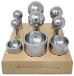 Steel Cupola Punch & Die Set with Dapping Tools
