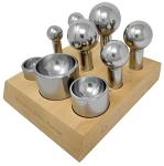 Steel Cupola Punch & Die Set with Dapping Tools