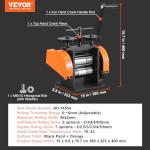VEVOR 3-in-1 Jewelry Rolling Mill Machine