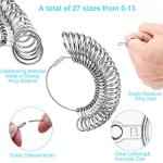 UUBAAR Ring Sizer Tool Set with Mandrel & Gauges