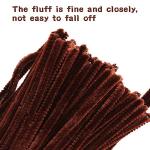 Brown Chenille Pipe Cleaners Set - 100 Pieces