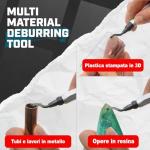 Deburring Tool with Micro-Polished Handle and Blades
