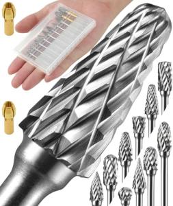 10-Piece Carbide Burr Set for Dremel Tools