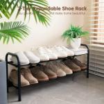 Heavy Duty Expandable Metal Shoe Rack Organizer
